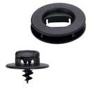 8 Sets Floor Mat Retaining Clip Kit Compatible with Volkswagen 3D0864851B41 + 3D0061795B41 for Beetle Eos GTI Jetta Passat Rabbit SportWagen Touareg