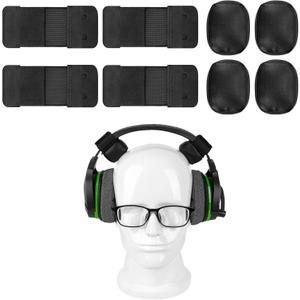Geekria Comfort Headband Pressure Relief Pads for Tight On-Ear/Over-Ear Headphones, Memory Foam Headset Cushion Nuggets Damage Free Easy DIY Installation (4 Pack)