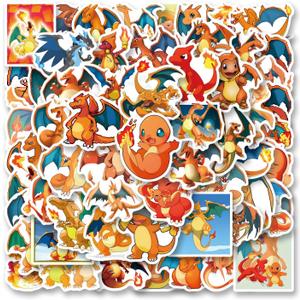 63pcs Anime Cartoon Sticker Anime Decals Aesthetic Waterproof Vinyl Pack Stickers for Water Bottle Laptop Cup Phone Skateboard DIY Party