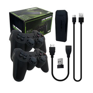 Upgraded Built-in 64GB 20000+ Video Games 4K HDMI TV Game Stick Console Wireless Gamepad, M8 Retro Gaming Console with 9 Emulators