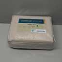 Comfort Spaces 100% Cotton Sheets King, Breathable & Ultra Soft Cotton Sheets, Naturally Cool Cotton Bed Sheets with 14" Elastic Pocket Fits up to 16" Mattress, All Seasons Sheet Set, Cream 4 Piece