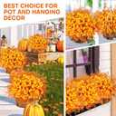 2 x 16 Bundles Artificial Mums for Outdoors Garden Home Decoration Fake Mums 2 Style Faux Silk Daisy for Outside Planter Front Porch Patio Indoor Home Wedding Garden Porch Window Box Planter Decoration