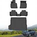 Hutisya-Floor Mats & Cargo Liner Set Fit for 2025 2026 BMW X3 / X3 M50 / 30 xDrive All Weather Protection Anti-Slip & Durable TPE Full Set Liners Automotive Accessories-Black