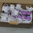 Conair Hot Rollers for Long, Medium & Short Hair, 12 Ceramic Flocked 1-Inch and 1-Inch Heated Hair Rollers with Clips, Hot Curlers for Women, Volume & Curls