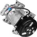 Air Conditioning Compressor with A/C Clutch for 96-00 Chevy Blazer Silverado Tahoe GMC Yukon Jimmy C1500 C2500 C3500 C35 K1500 K2500 K3500 P30 S10 Pickup Suburban Sonora, Isuzu Hombre