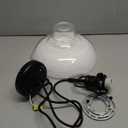 Glass Pendant Light，Black Pendant Light Fixtures with Seeded Glass Shade, Adjustable Height Hanging Lights for Hallway, Kitchen Island, Dinning Room（Bulb not Included）