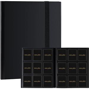 Card Binder 9 Pocket Storage 360 Card Binder,Trading Card Binder Senior and Sturdy Side-Loading Album,Intended For YuGiOh,MTG, TCG,Game Cards & Baseball Card Binder,(Black)