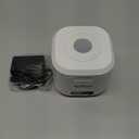 Ultrasonic Retainer Cleaner Machine Retainer Cleaner For Dentures 6 Uv-C Lamps Suitable For Cleaning Jewelry, Watches, Toothbrushes, And Makeup Brushes 49khz Low Decibel Work (White)