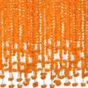 5 PC - 5 feet Orange Marigold Garland |Indian/American Wedding Party Mantle Decoration, Faux Garlands Wedding Garland, Diwali Decoration, Spring Bush Floral!