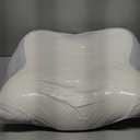 Cervical Neck Pillow, Ergonomic Memory Foam Pillows for Neck Pain Relief with Breathable Pillowcase, Adjustable Contour Neck Support Pillow for Side Back Stomach Sleepers, Odorless (Milk White)