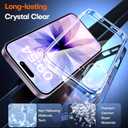 TAURI for iPhone 17 Case, Anti-Yellowing with Screen Protector, Military-Grade Protection Shockproof Slim Phone Case for iPhone 17, Clear