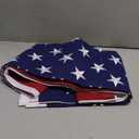 American Flag for Outside 4x6 FT, Deluxe Heavy Duty Spun Polyster, TearProof and Waterproof Super Tough Series, All Weather High Wind USA US Flag with Embroidered Stars, Sewn Stripes, Brass Grommets