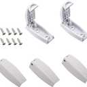RVGUARD RV Door Holder, 5Pcs White Camper Door Holder, Keep The Baggage Door Open, for RV, Trailer, Camper Vans