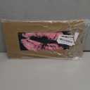 Vintage Kiss Pink Lips Aluminum License Plate Metal Car Front License Plate Cover Car Decor Accessory Novelty Vanity Decoration Tag with 4 Holes Gift for Men Women 6 x 12 Inch (One Size)