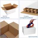 Hoikwo 10x7x5 Inches Small White Shipping Boxes Set of 40, Sturdy Cardboard Boxes for Small Business for Packaging Mailing