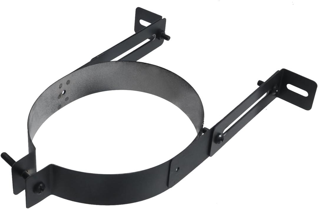 Antrader Chimney Pipe Support Bracket,Chimney Bracket,149mm/5.87 inch Diameter,Stainless Steel,1Pc