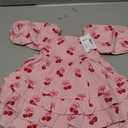 Gymboree Girls' and Toddler Casual Tiered Dresses (Pink, 12-18M)