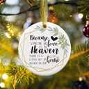 4 x Because Someone We Love is in Heaven, Memorial Christmas Ornament, Condolence Gifts for Loss of Loved One, Sympathy Gifts, Memorial Gifts