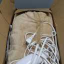 Full Size Heated Electric Blanket Heating Blanket - 72X84in Full Size Electric Blanket for Bed, Fast Heating and Over-Heat Protection Heated Blanket 5 Heat Levels, House Warming Gifts New Home (Beige)