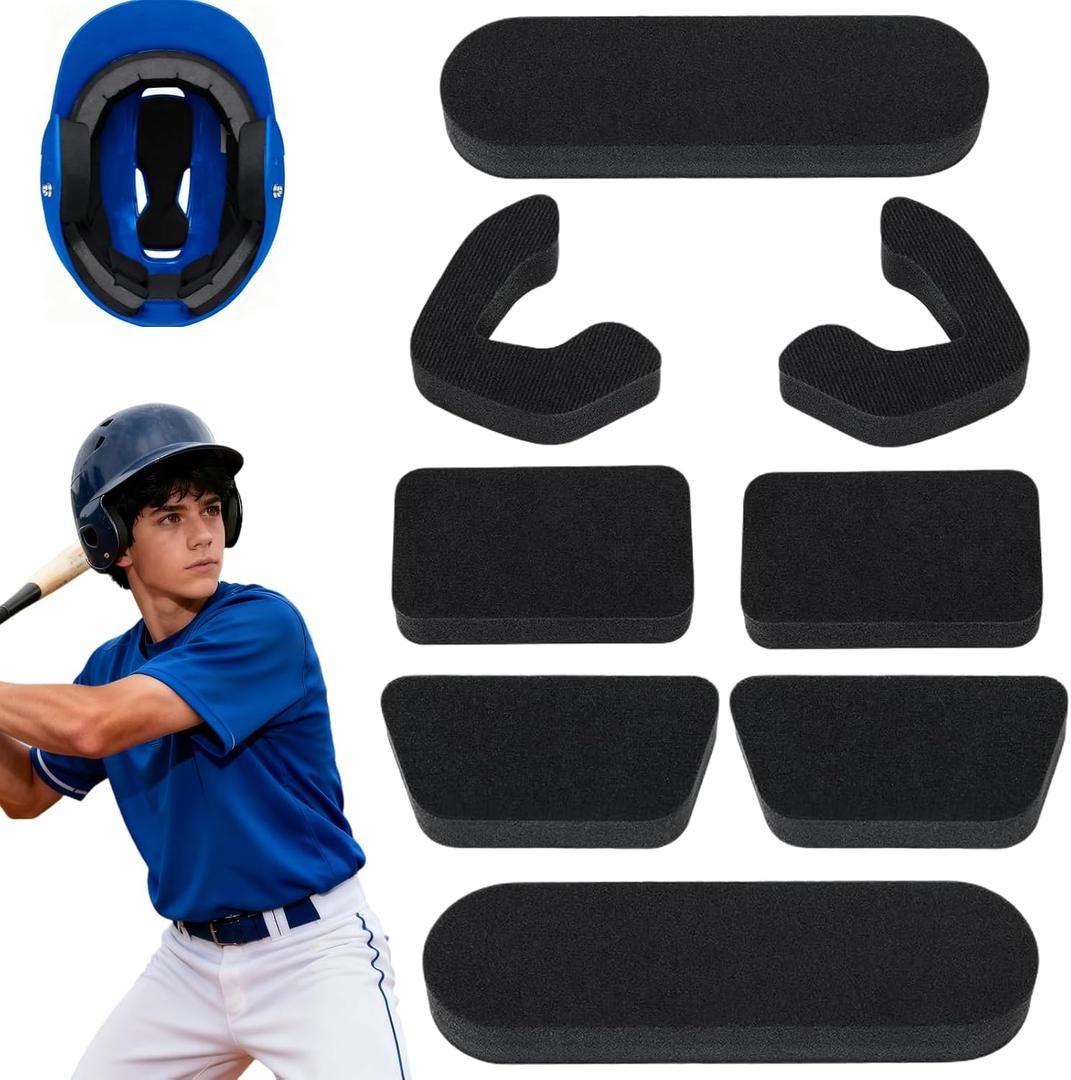 Helmet Padding Fit Kit Compatible with All Easton Batting & Catchers Helmets - 0.79" Thickened Universal Replacement Foam Pads for Baseball and Softball Players