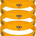 Yellow Cartoon Party Favor Supplies, Birthday Celebration Decorations Gift Despicable Theme Treat Loot Goody Bags Filler Mini 25 Pack (Silicone)