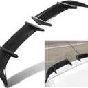 Car MK6 Rear Trunk Spoiler, AK Wind Pressure Reduction Tail Spoiler Lid Wing, 2PCS Carbon Fiber Style for MK6