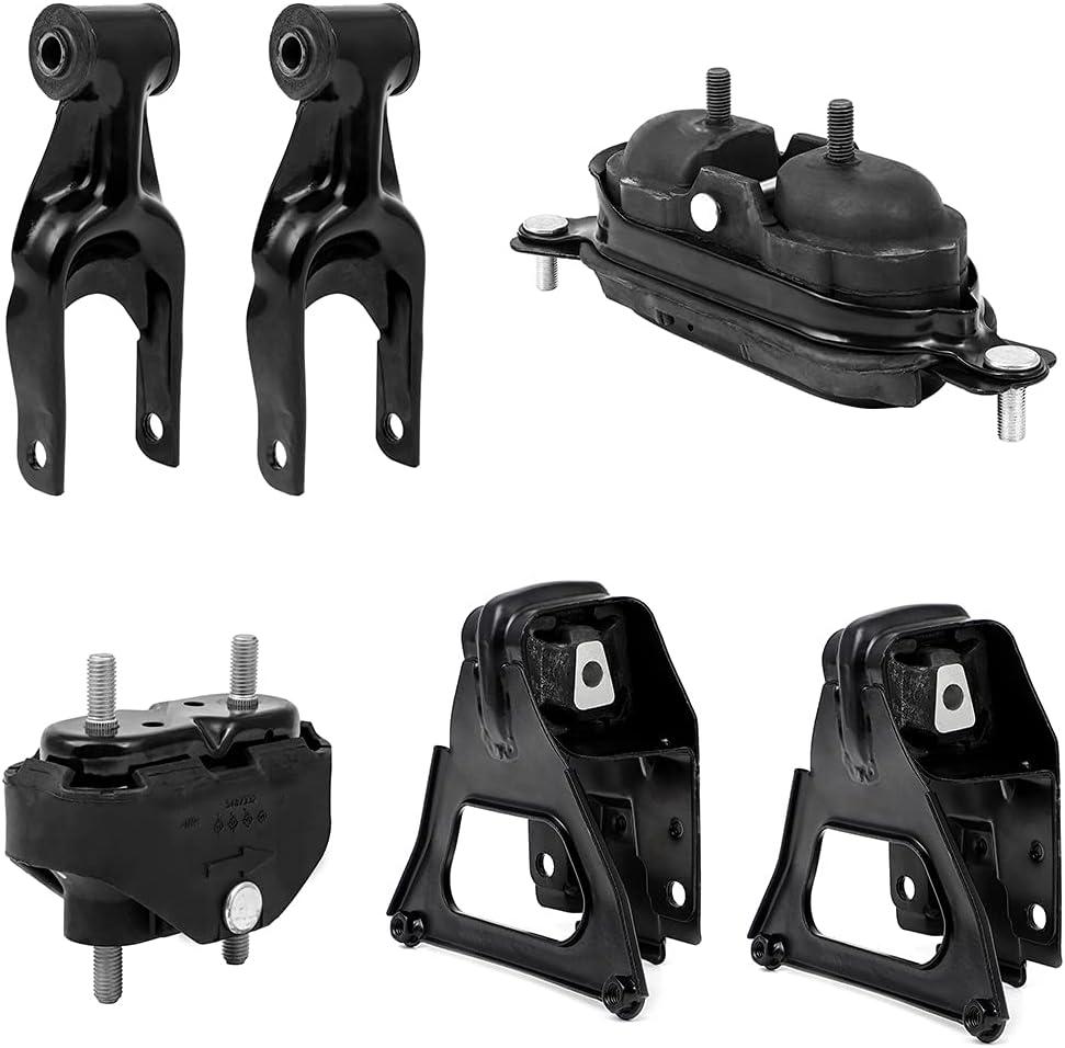 OCPTY Engine Motor Mount and Transmission Mount and Torque Strut Mount Set Compatible for Chevrolet Impala/Monte Carlo 3.8L 2000 2001 2002 2003 2004 2005 # A2796 A5309 A5309 A2866 A2866 A2712 6PCS