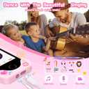 Kids Smart Phone with Dual Camera, Game & Music Player, Toddler Learning Play Toy Cell Phone, Gifts for Girls, Christmas, Birthday, Age 3-10, Light Pink
