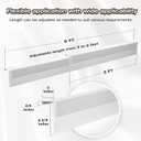 6 FT Baseboard Heater Cover for Baseboard Heating with Left and Right Endcaps, Baseboard Radiator Covers Adjustable Length from 3FT to 6FT for Replacing Baseboard Covers for Heaters
