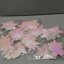 Patelai Glitter Star Garland Banner 2026 Graduation Decor 130 Feet Star Hanging Banner Twinkle Backdrop for Party Birthday Classroom Wedding Supplies(Iridescent Pink)