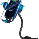 HVDI Wireless Car Charger Mount,Car Cigarette Lighter 15W Qi Fast Charging Auto-Clamping Dual QC 3.0 Port Air Vent Car Charger Phone Holder,for iPhone 13 Pro Max/12/11/XR/X/8,Samsung S21/S20/S10/9/8