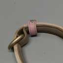 WHIPPY Leather Dog Collar for Small Medium Large Dog Adjustable Soft Breathable Leather Padded Puppy Collar with Alloy Buckle Heavy Duty Waterproof Classic Dog Pet Collar,Pink,M (M:18" - 21")