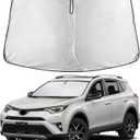 EcoNour Windshield Sunshade Compatible for Toyota RAV4 2013-2016 2017 2018, LE, XLE, Premium, XSE, Limited, SE, TRD Off-Road, Sun Visor for Front Window Sun Shade Cover, Car Accessories