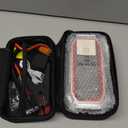 Jump Starter with Air Compressor, 5000A Peak Car Battery Jump Starter(9.0 Gas/8.0L Diesel), 160PSI 12V Jump Box Car Battery Jumper Starter Portable with Smart Jumper Cables, LED Lights, LCD Display (Red)