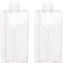Pump Bottle, Refillable Plastic Empty Lotion Soap Dispenser Liquid Container for Bathroom Shampoo and Body Wash, 32oz/1l Clear 2 Pack