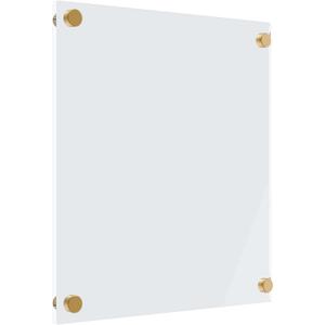 MaxGear Acrylic Dry Erase Board for Wall, 36'' x 24'' Clear Large Acrylic Writing Board Non Magnetic Floating Frameless Wall Mounted Big Whiteboard with 4 Markers,1 Eraser and 1 Cloth