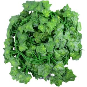 Healifty 6pcs Artificial Plant Leaves Greenery Vines for Indoor Outdoor Decoration Lifelike Faux Vines for Party Wedding Home Decor Easy to Clean and Maintain