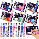 24 Pack Valentines Day Gifts for Kids Classroom Multicolor Ballpoint Pen with Valentines Day Cards for Kids School, Valentines for Kids Classroom Class Exchange Gifts Prize Party Favors for Boys Girls