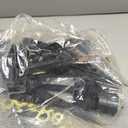 10PC Solar Light Stakes Replacement Set, 0.83" x 5.31" ABS Plastic Ground Spikes, Compatible with Outdoor Solar Pathway Lights, Landscape Lighting