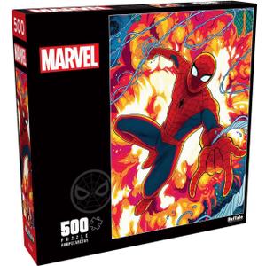 Buffalo Games - Marvel -Tales Featuring Spider-Man - 500 Piece Jigsaw Puzzle for Adults -Challenging Puzzle Perfect for Game Nights - Finished Size is 21.25 x 15.00