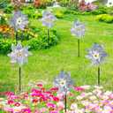 10pcs Reflective Bird Windmill, Pinwheel Prevention for Outside, Ultra Sparkly Pin Wheel to Deter Animal Devices, Keep Birds Away Wind Spinner for Outdoor Garden Yard Patio Lawn Decor