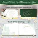 Wedding Guest Book  Guest Book Wedding Reception  Polaroid Guest Book for Wedding  Polaroid Wedding Guest Book, Green Linen with Gold Foil, 100 Acid-Free Pages