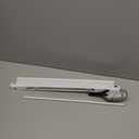 LazBlinds No Tools No Drill 1" Vinyl Mini Blinds, Cordless Blinds for Windows, Light Filtering Horizontal Window Blinds & Shades, 21" W x 36" H, White