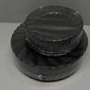 U-QE 60 Pcs Black Plastic Plates for Party  Black Plastic Disposable Heavy Duty  Include 30 10.25" Dinner & 30 7.25" Dessert Plate - Perfect for Parties, Weddings