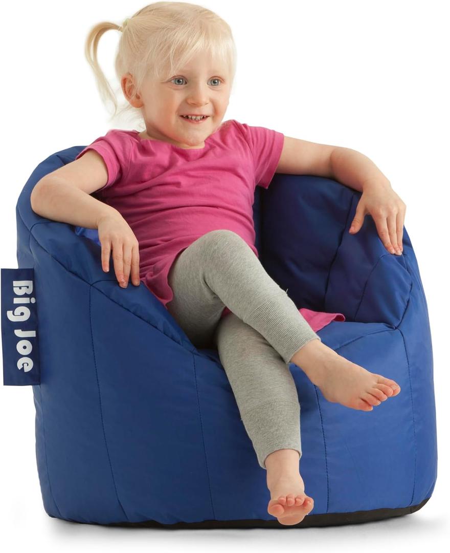 Big Joe Milano Beanbag Chair Kid's Sapphire Smartmax, 18.5"D x 23"W x 19"H