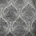 Chic Home 7 Piece Comforter Set Reversible Two-Tone Damask Pattern Geometric Quilting Bed Skirt Decorative Pillows Shams Included, Microfiber, Grey, Queen