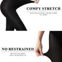 Buauty 2 Pairs 80D Tights for Women,Women's Sheer Black Tights,Soft Opaque Pantyhose and Stockings for Comfort and Elegance (Black)