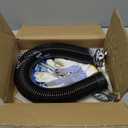Left Hand Wind（Black Cone）2" Garage Door Torsion Spring with Non-Slip Winding Bars & Gloves, High Precision Electrophoresis Black Coated, for Replacement, MIN 16,000 Cycles (0.218x2''x24'')