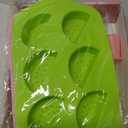 KRLIFCSL Fruit Shape Baking Mold Candy Molds including Pineapple Lemon Watermelon Strawberry, Ideal for Chocolate, Candy, Cake, Ice Cube & Jelly, Pack of 4 with 1 Dropper. (Fruit Mold)