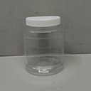 Gerrii 12 Pcs 37 oz Plastic Jars with Lids Plastic Storage Jars Clear Empty Wide Mouth Storage Containers for Crafts, Dry Food, Peanut Butter, Honey, Kitchen, Household Storage and Jam Storage